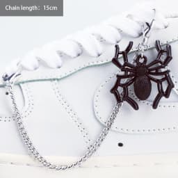 1PC Heart Star Pearl Shoe Laces Chain Punk Luxurious Diamond DIY Detachable Studded Pentagram Shoelace Accessories Jewelry Penda