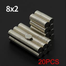 8x2mm Powerful Neodymium Magnet N35 NdfeB Permanent Magnetic imanes Round Super Strong Fridge Magnets DIY