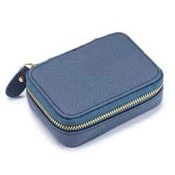 Lipsticks Case with Built-In Mirror Mini Cosmetic Bag Zipper Makeup Organizer Coin Pouch Travel Contact Lens Case Lipstick Purse