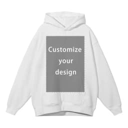 Customized Design Hoodie HD DTG Printing Vintage Washed Hooded Sweatshirts Hip Hop Oversized Pullover Harajuku Hoodie Men Cotton