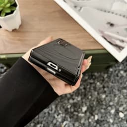 Luxury Carbon Fiber For Magsafe Hinge Case For Samsung Z Fold 8 7 6 5 4 Fold8 Ultra Wireless Charge Soft Silicone Bumper Cover