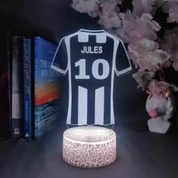 Personalised Futball Jersey LED 3d Lights Custom Name Football Night Lamp Kids Bedroom Table Decoration Xmas Gifts for Child