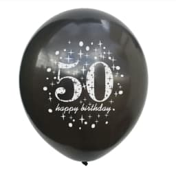 5Pc Happy Birthday Decoration Gold Rose Black 16 18 30 50 60 70 80 90 Years Birthday Party Digital Ballon Latex Party Supplies