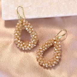 INKDEW Small Earrings National Flag Colors Water Drop Earrings for Women Handmade Beads Crystal Earrings Gift Jewelry EA124