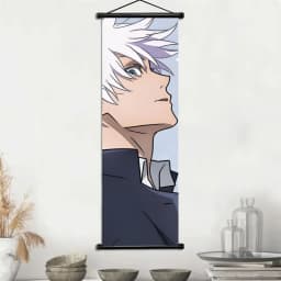 Jujutsu Kaisen Gojo Satoru & Geto Suguru Anime Art Fabric Wall Hanging Scroll Home Decor