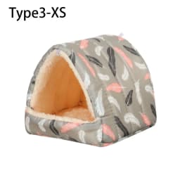 Cute Small Animal Sleeping Bed Hamster House Mini Pet Rabbit Squirrel Winter Warm Nest Comfortable Guinea Pig Nest