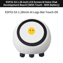 DeepSeek XiaoZhi AI Voice Chat Robot ESP32-S3 1.28 Inch LCD Development Board Touch Battery Optional SD Play Weather Clock