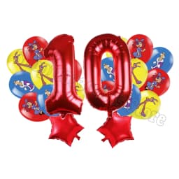 The Amazing Digitals Circus Digit 1-9 Balloons Kids Kawaii Birthday Decoration Baby Shower Gender Reveal Party Supplies Gift New
