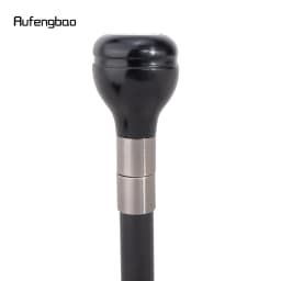 Black Resin Round Poker Crosier Performance Stage Walking Cane Decorative Cane for Cosplay and Parties Walking Stick