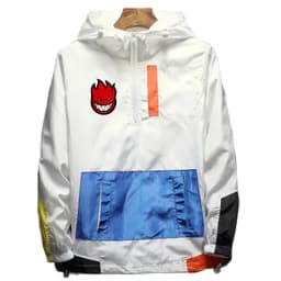 Ripper Spitfire Hip Hop Zombie Design Spitfire Wheels Jacket Zipper Hooded Bomber Jakcet Patchwork Men's Coat Sweatshirt Hoodies