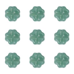 About20Pcs Glass Four Leaf Flower Beads Scattered Beads Handmade DIY Making Couple Bracelets, Necklaces, Earrings, Jewelry Acces