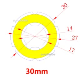 2W-12W Angel Eyes COB Light Source Annual Shape 12V DC 20mm-120mm Ring LED Chip Cold Warm White Light Source for DIY Car Bulb
