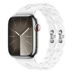 Chain Link Silicone Strap for Apple Watch Band Ultra 3 2 49mm 44mm 40mm 45mm 41mm 42mm Bracelet for Series 11 10 9 8 7 6 5 4 SE3