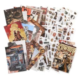 64 sheets Vintage style with nostalgic flowers glitter film die-cutting sticker book DIY handmade scrapbook aesthetic stationery