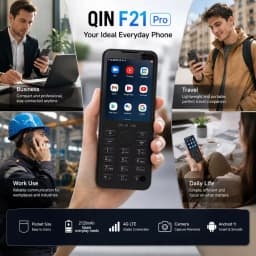 Qin F21 Pro 4G Smart Touch Screen Phone Android11 3GB+32GB BT5.0 2120mAh Battery 5MP Support Google Global Version-Mobile Phone