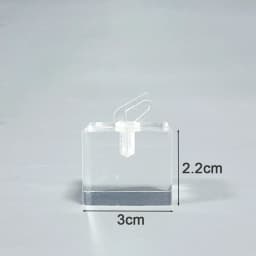 Clear Acrylic Ring Holder Display Stands Jewelry Organizer with Clips Joyeros Organizador De Joyas Packaging Storage Props Riser