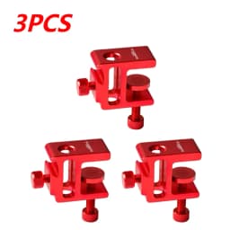 360 Degree Rotation Table Mount Clamp Aluminum Alloy Lantern Stand Clip Adjustable Height Camping Lamp Pole Table Clip for Table