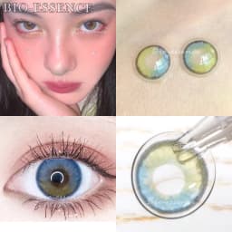 Bio-essence 1Pair Colored Contact Lenses Color Lens Eyes Lentillas Verdes Naturales Lenses With Diopters Fashion Lenses