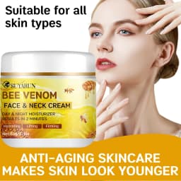 SUYARUN Bee Venom Collagen Anti-Aging Face YELLOW Cream | Firming Lifting Moisturizer | Wrinkle Reduction | 24H Hydration.