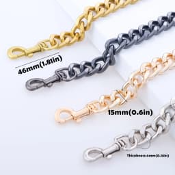 Aluminum Purse Stap Chain Bag Chains Straps Replacement Handbag Accessories Decoration