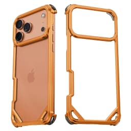 Eary Frameless Case for iPhone 18 17 Pro Max Air for Magsafe Metal Shockproof Protective Phone Cover Aluminum Anti-Drop Bumper