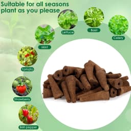 50Pcs Hydroponic Pods Kit Seed Grow Sponges Nursery Pot Hydroponic Soilless Seedling with Plant Label Garden Accessories