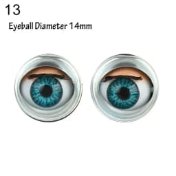 Doll Eye Accessories Doll Eyechips Doll Rolling Eyeballs DIY Doll Eyes Simulation Active Eyeball with Eyelashes