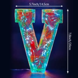 Multicolor Letters LED Night Light Numbers Dual‑Power Light‑Up Battery USB Operated Portable Indoor Decor for Party Wedding Home