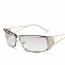 Y2k Retangle Sunglasses Women Men Brand Designer Gradient Goggle Sun Glasses Steampunk Glasses Shades Eyewear Mirror Eyeglasses