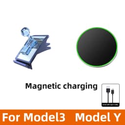 TEEQ Car Phone Holder for Tesla Model3 Y Center Console Air Outlet Adjustable Magnetic Car Phone Support Frame Accessories