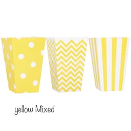 6pcs Rose Gold Pink Stiff Paper Mini Party Popcorn Boxes Pop Corn Candy/ Sanck Favor Bags Wedding Birthday Movie Party Tableware