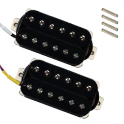 Phrilam Pro HH High Output Alnico5 6 Non &6 Adjustable Humbucker Neck/50mm7.6K Bridge/52mm Pickups8.8/16.5K for Electric Guitar