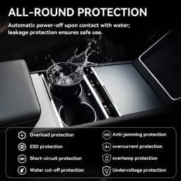 YZ For New Tesla Model 3 Y YL Highland Juniper 65W Quick Charger Expansion Dock USB Shunt Hub Intelligent Docking Station