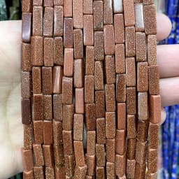 4*13MM Natural Stone Square Aventurine Tiger Eye Agates Crystal Jades Spacer Beads For Jewelry Making DIY Bracelet Accessories