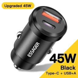 Essager 45W USB Car Charger QC 4.0 PD 3.0 SCP 5A USB Type C Fast Charging For iPhone 14 13 Pro Huawei Xiaomi Samsung S22 Ultra