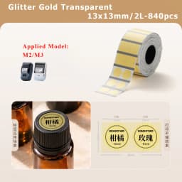 NIIMBOT M2 M3 Carbon Ribbon Laser Silver Matte Silver Thermal Transfer Sticker Outdoor Waterproof Network Organizer Tag