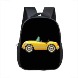 Cartoon Police Car Fire Engine Excavator Print Backpack Children Truck Kindergarten Bags Toddler Diaper Book Bag Schoolbags