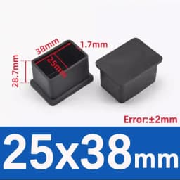 Black Square Chair Leg Caps PVC Non-slip Table Foot Dust Cover Socks Floor Protector Pads Pipe Plugs