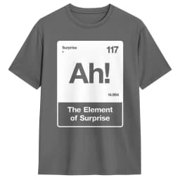 Vintage T Shirt Summer Ah The Elements of Surprise Project Hail Mary Novelty T-Shirts Cotton Tshirt for Male Y2K Basic Clothing