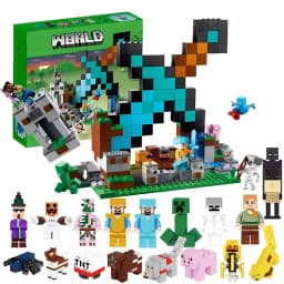 MOC Black Warden Sword Outpost Children's Building Block Model Toy Birthday Gift