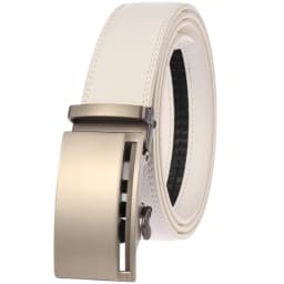 CETIRI 130cm 140cm 150cm 160cm Plus Size Long Belt White Men Belt Alloy Automatic Buckle Real Leather Belts Luxury Brand