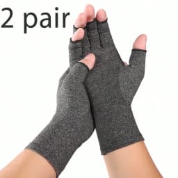 2 pairs of compression gloves for full finger arthritis, suitable for arthritis, daily office work, flexible movement, wrist and