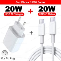 40W For iPhone Charger USB Type C Fast Charger For iPhone 16 15 14 13 12 11 Pro Max 7 8 Plus PD Charging Cable Phone Accessories
