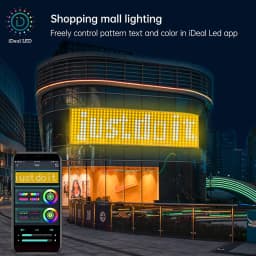 App Curtain String Light DIY Picture Text Display Led Fairy Light Garland RGB LED String Light Curtain Lights Wedding Decor