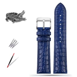 Alligator Watch Strap 12mm 14mm 15mm 16mm 17mm 18mm 19mm 20mm 21mm 22mm Black Brown Blue Crocodile Skin Watchband for Any Brands
