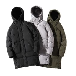 Winter Mid-Long Thick Military Padded Coat Men's Warm Jacket