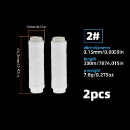 Sea fishing bait elastic thread, invisible nylon bait protection thread, bait thread, size 1#2#3#4#5#7#, with barreled high-stre