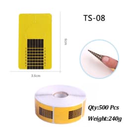 500Pcs Nail Paper Extension Stencil Forms Stickers Holder for Gel Acrylic Tips Builder French Nail Form Tip False Nails Art Tool