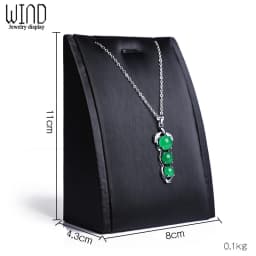 Black PU Leather Jewellery Ring Earrings Stand Holder Set Jewelry Pendant Necklace Chain Chokers Display Bust Bangle Organzier