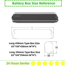 Reention Dorado Plus Ebike Battery Box 65 52 pcs 18650 Cells 36v 48v E-bike Battery Box with Cells Spacers Dorado Battery Case